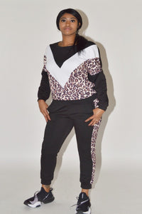 Run With Me Leopard Jogger Set