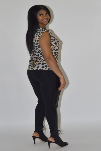 Pad Me Leopard Top