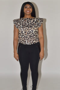 Pad Me Leopard Top